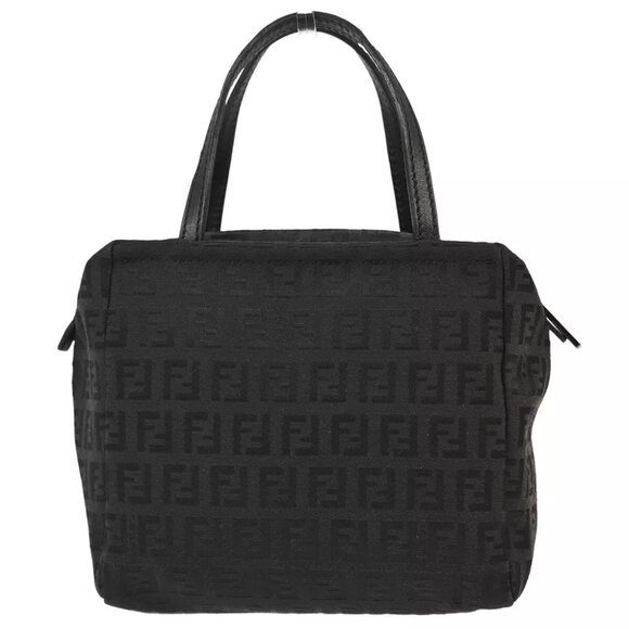 Fendi Black Zucchino Handbag - Picture 1 of 10